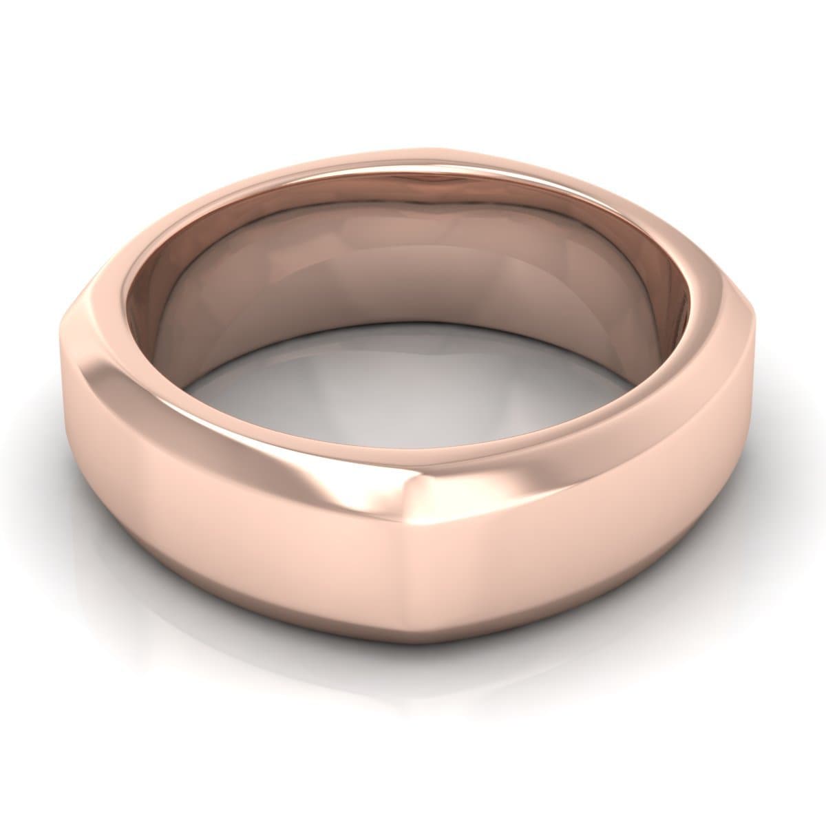 7.0 mm Plain Wedding Band in 14KT, 18KT & Platinum - Primestyle.com