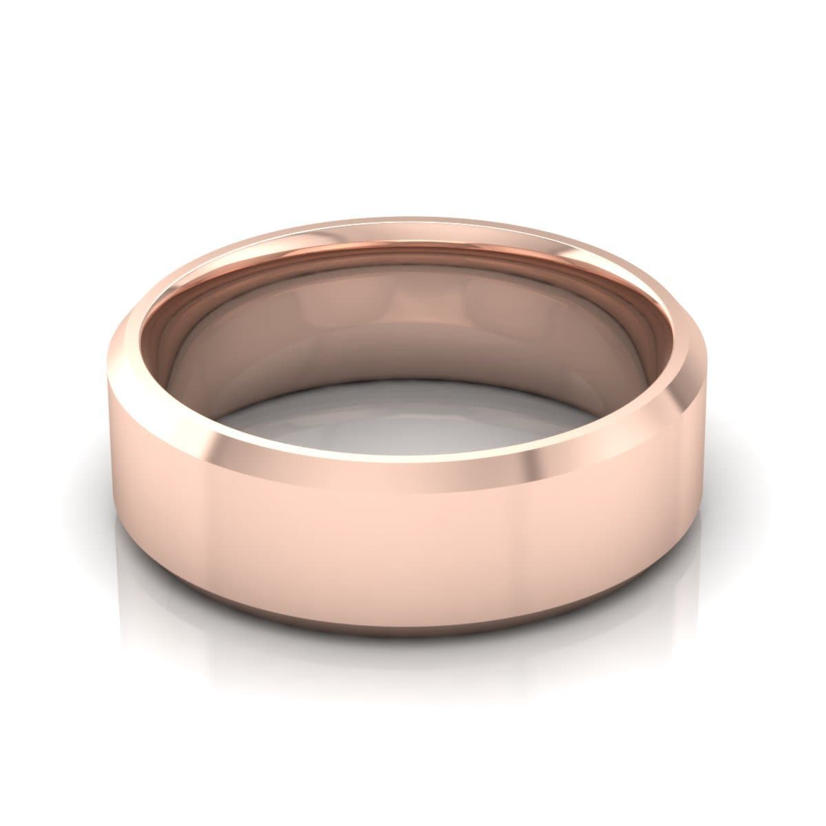7.0 mm Plain Wedding Band in 14KT, 18KT & Platinum