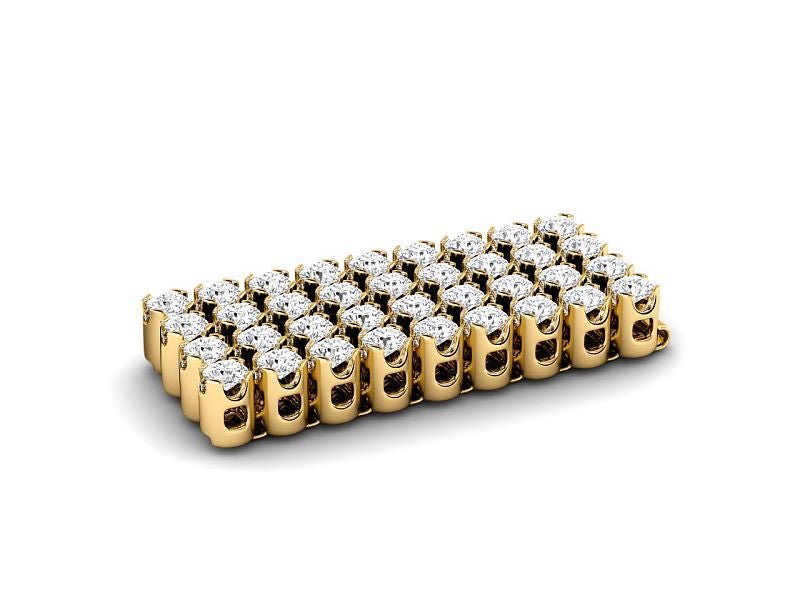 7.00-9.00 CT Round Cut Lab Grown Diamonds - Tennis Bracelet - Primestyle.com