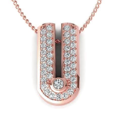 0.23 CT Round Cut Diamonds - Diamond Pendant