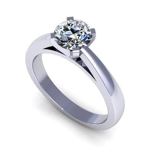 0.35-1.50 CT Round Cut Natural Diamonds - Solitaire Rings