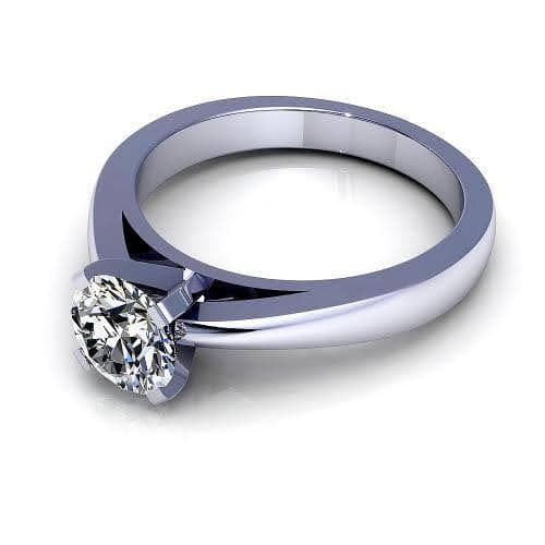 0.35-1.50 CT Round Cut Natural Diamonds - Solitaire Rings