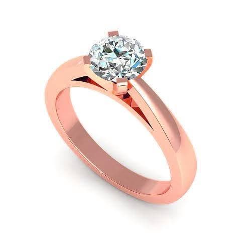 0.35-1.50 CT Round Cut Natural Diamonds - Solitaire Rings