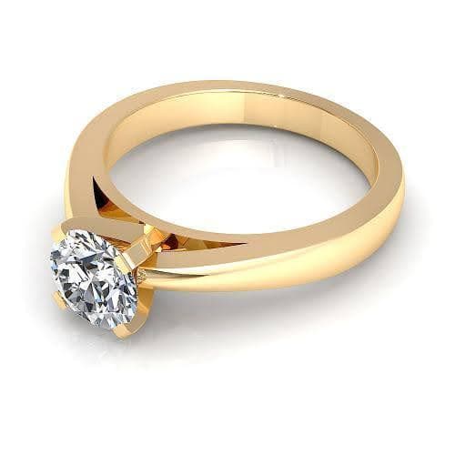 0.35-1.50 CT Round Cut Natural Diamonds - Solitaire Rings