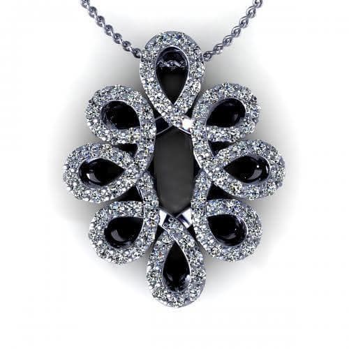 0.35 CT Round Cut Natural Diamonds - Diamond Pendants