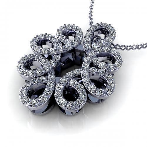 0.35 CT Round Cut Natural Diamonds - Diamond Pendants