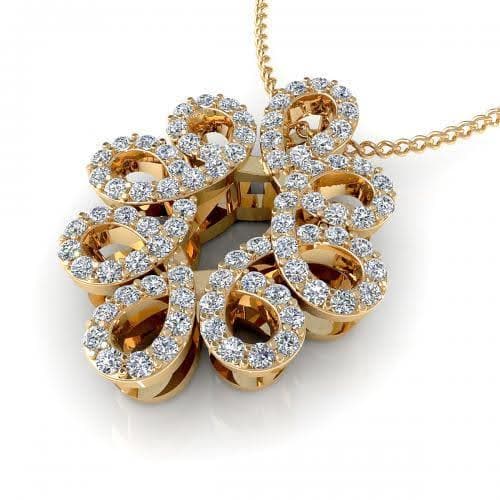 0.35 CT Round Cut Diamonds - Diamond Pendant