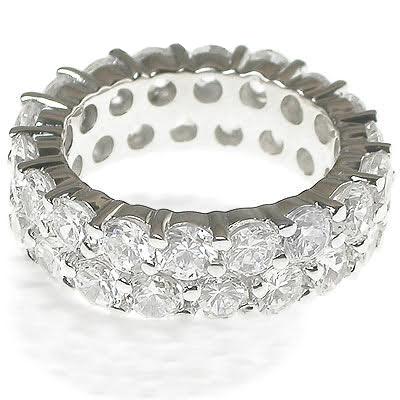 7.20 CT Round Cut Diamonds - Eternity Ring