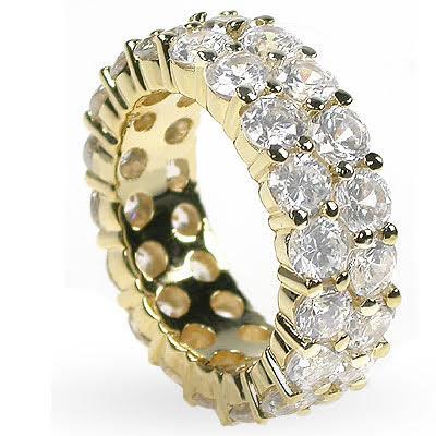 7.20 CT Round Cut Diamonds - Eternity Ring - Primestyle.com