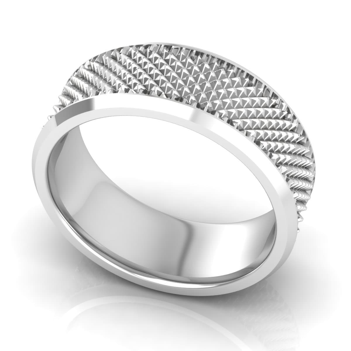 8.0 mm Plain Wedding Band in 14KT, 18KT & Platinum