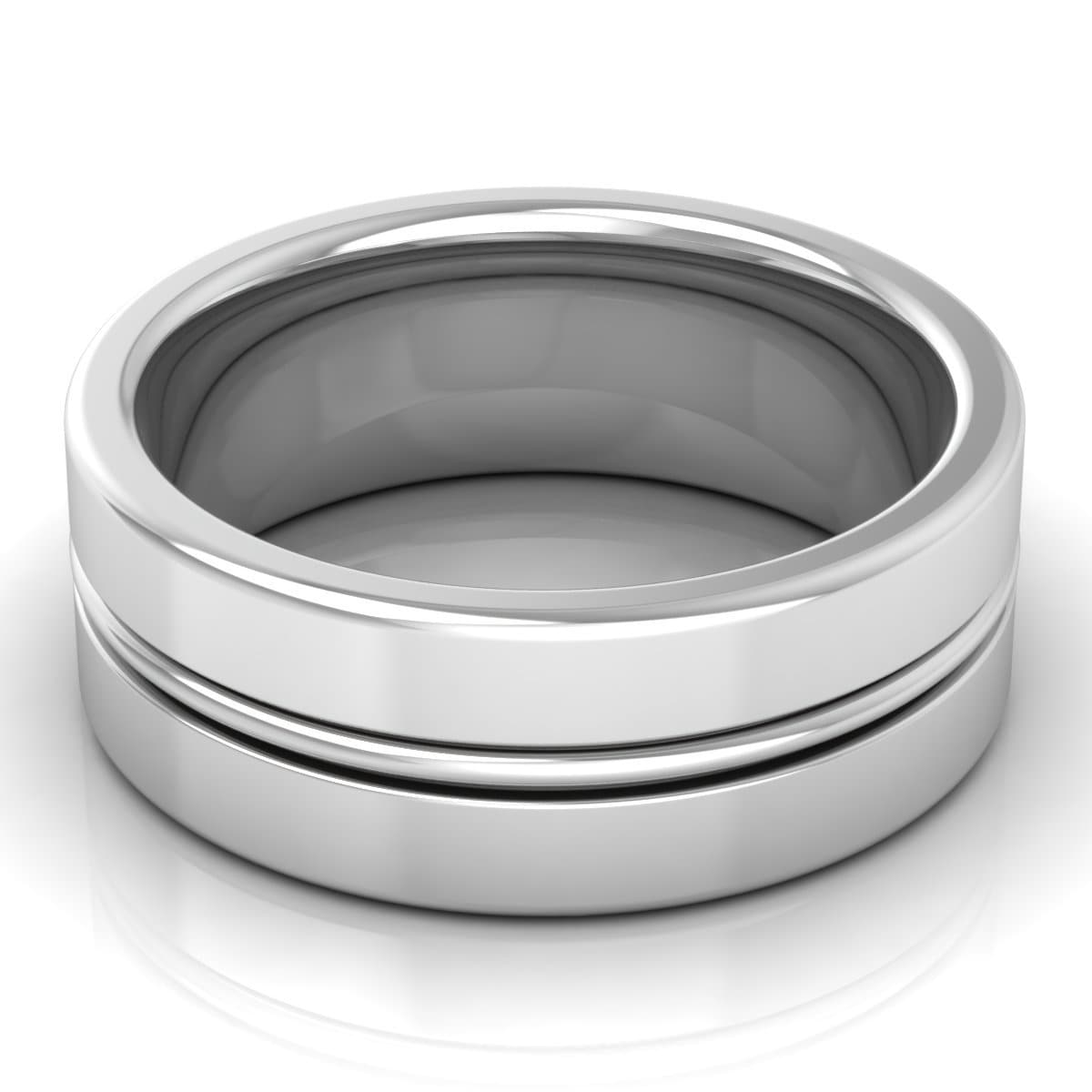 8.0 mm Plain Wedding Band in 14KT, 18KT & Platinum
