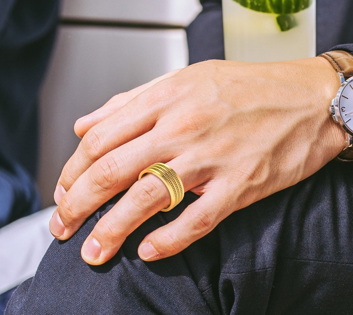 8.0 mm Plain Wedding Band in 14KT, 18KT & Platinum