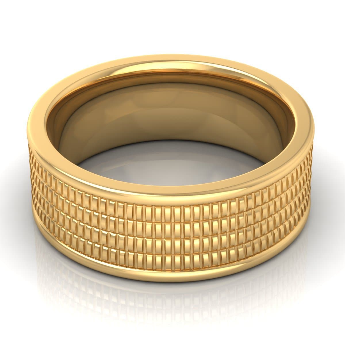 8.0 mm Plain Wedding Band in 14KT, 18KT & Platinum - Primestyle.com