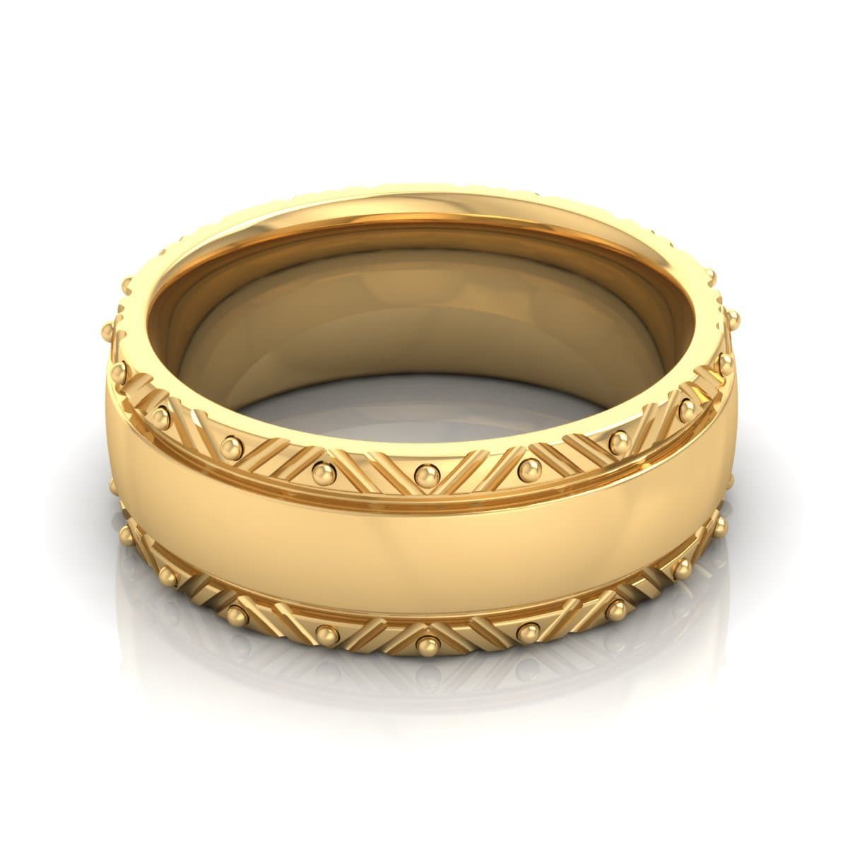 8.0 mm Plain Wedding Band in 14KT, 18KT & Platinum - Primestyle.com