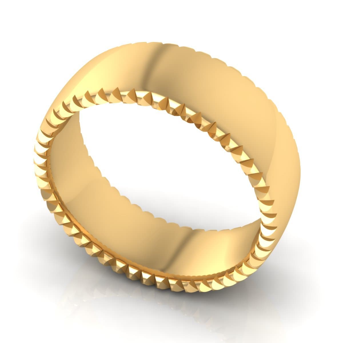 8.0 mm Plain Wedding Band in 14KT, 18KT & Platinum