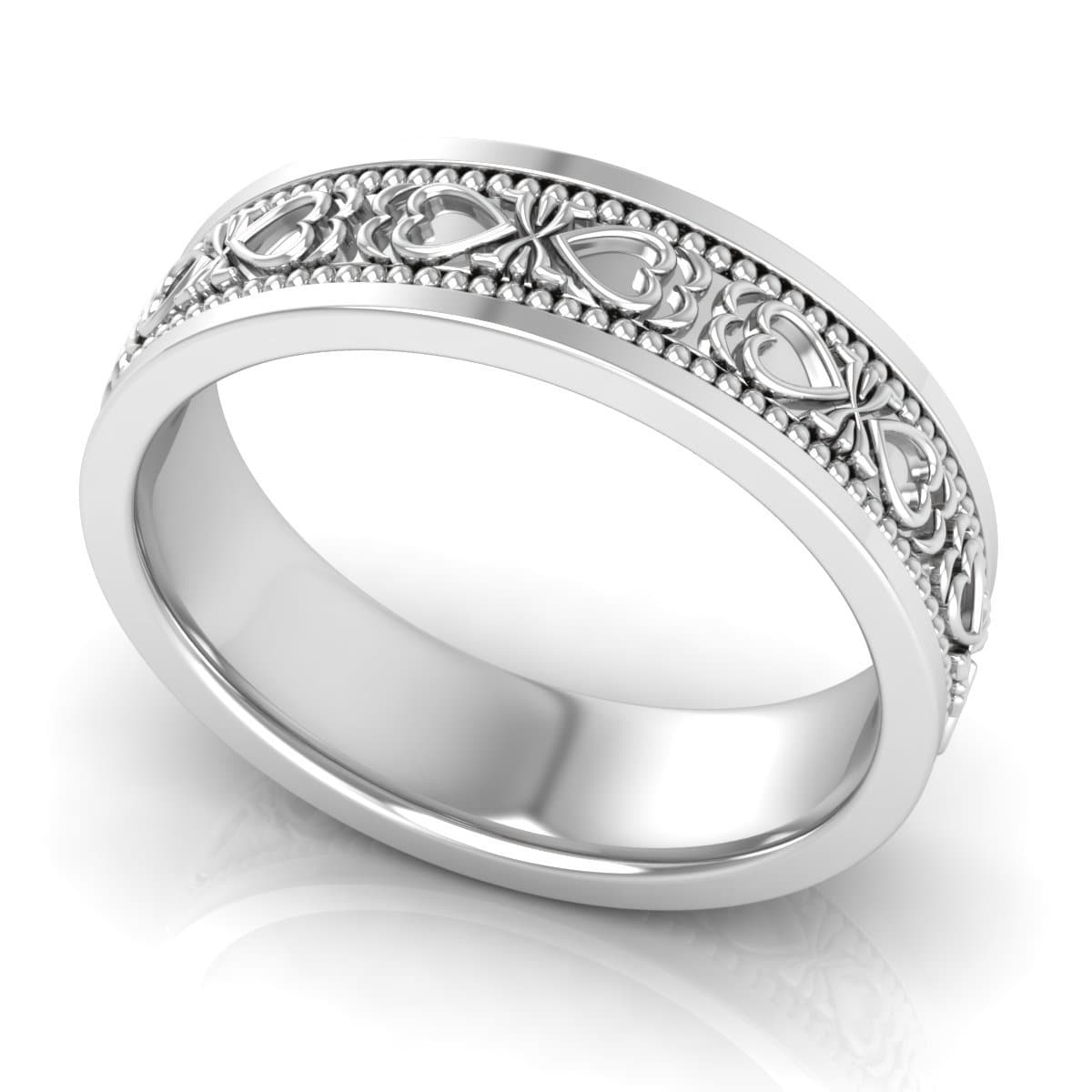 8.0 mm Plain Wedding Band in 14KT, 18KT & Platinum - Primestyle.com