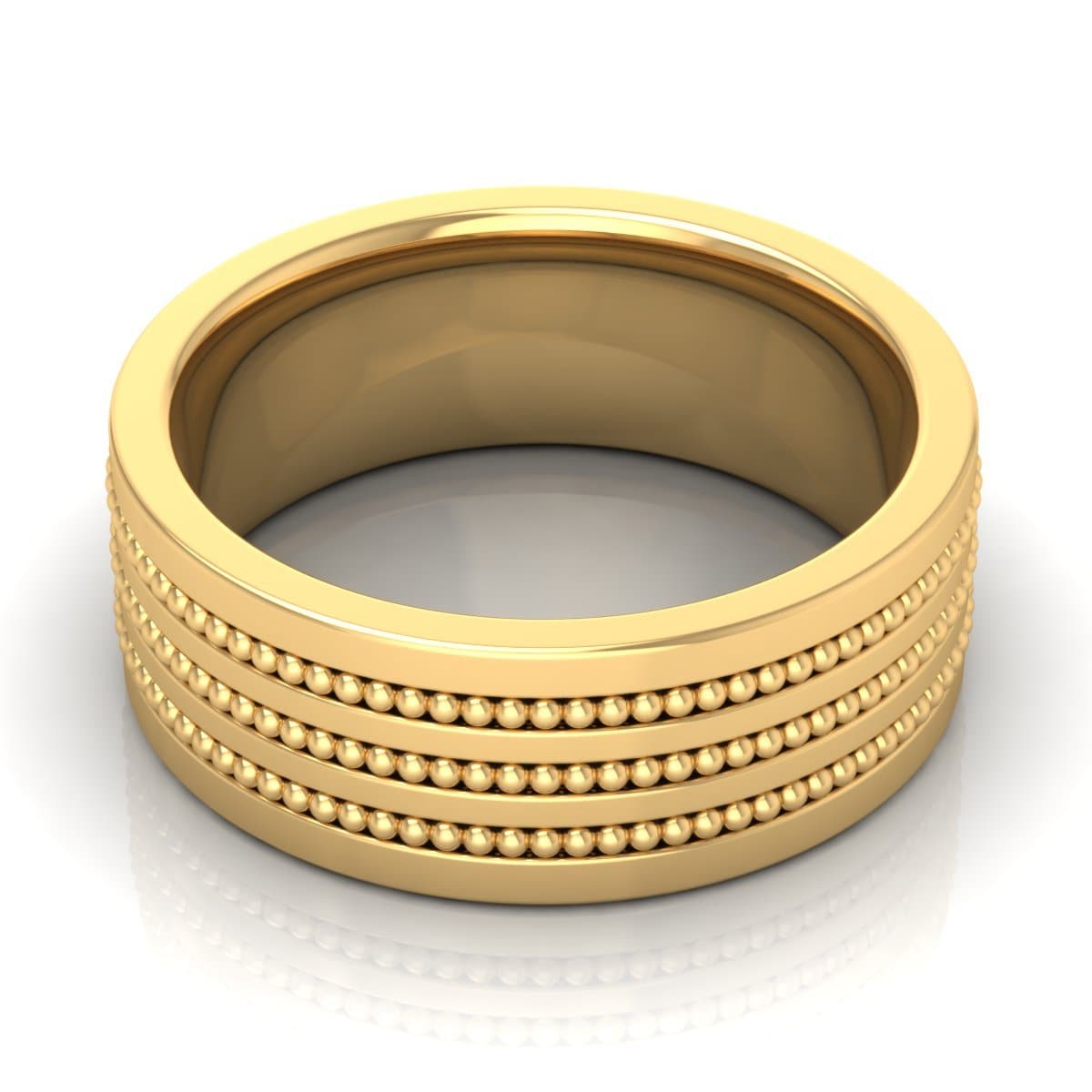 8.0 mm Plain Wedding Band in 14KT, 18KT & Platinum - Primestyle.com