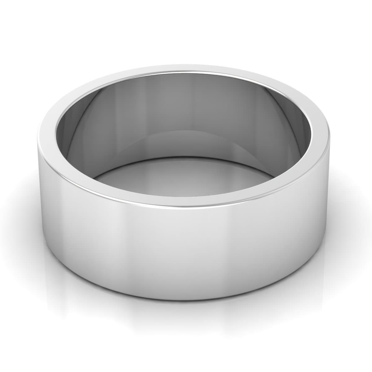 8.0 mm Plain Wedding Band in 14KT, 18KT & Platinum - Primestyle.com