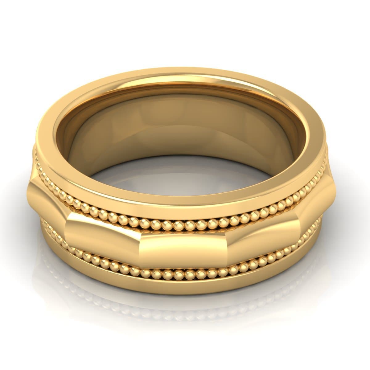 8.0 mm Plain Wedding Band in 14KT, 18KT & Platinum - Primestyle.com