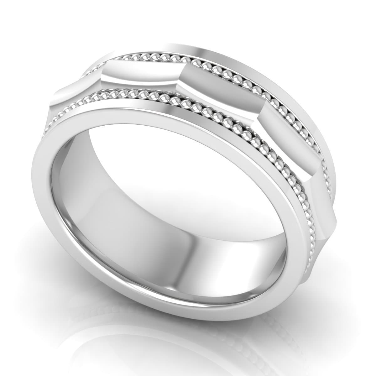 8.0 mm Plain Wedding Band in 14KT, 18KT & Platinum - Primestyle.com