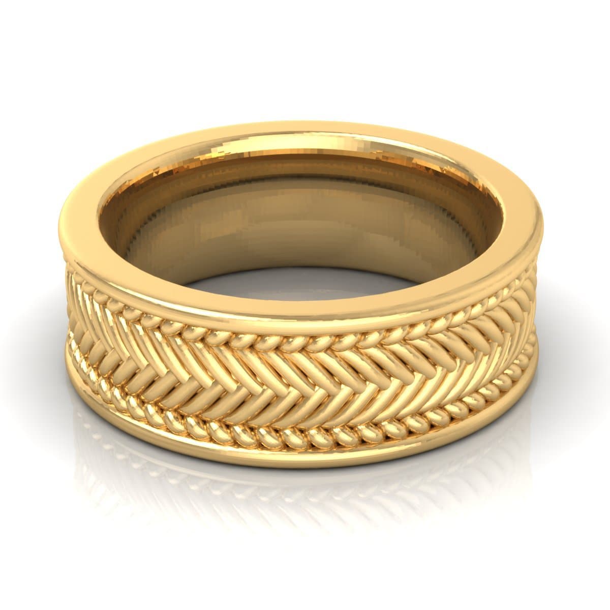 8.0 mm Plain Wedding Band in 14KT, 18KT & Platinum - Primestyle.com