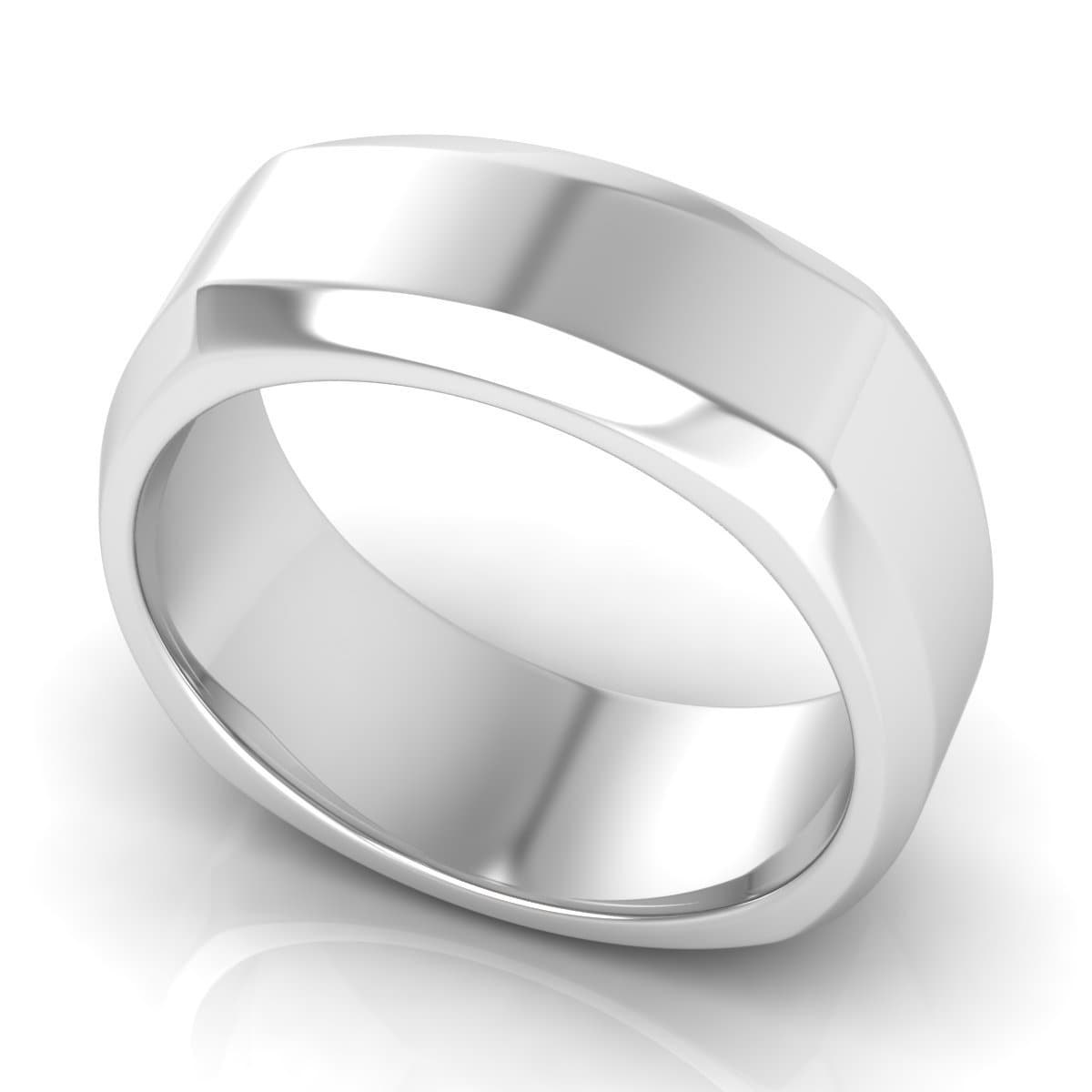 8.0 mm Plain Wedding Band in 14KT, 18KT & Platinum