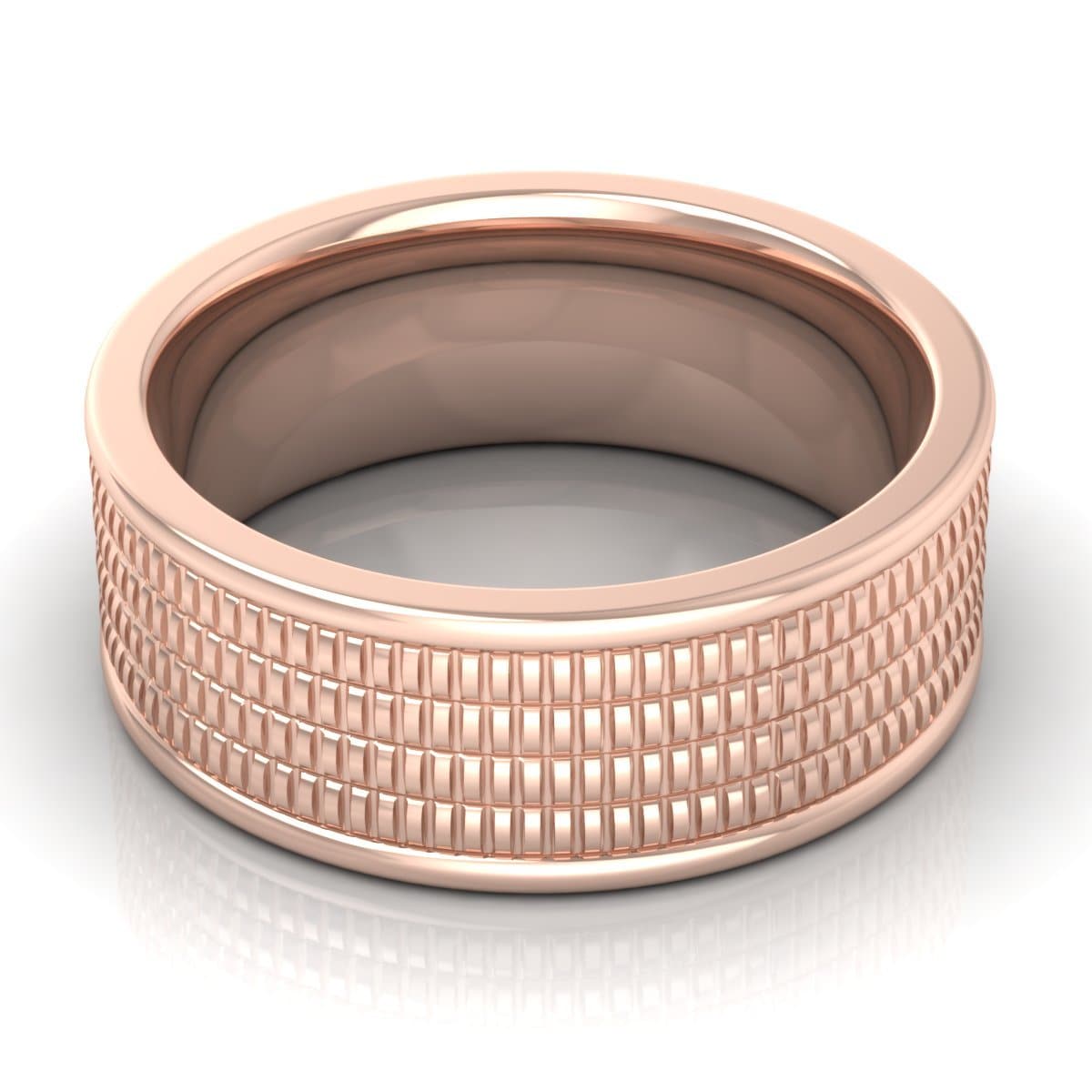 8.0 mm Plain Wedding Band in 14KT, 18KT & Platinum