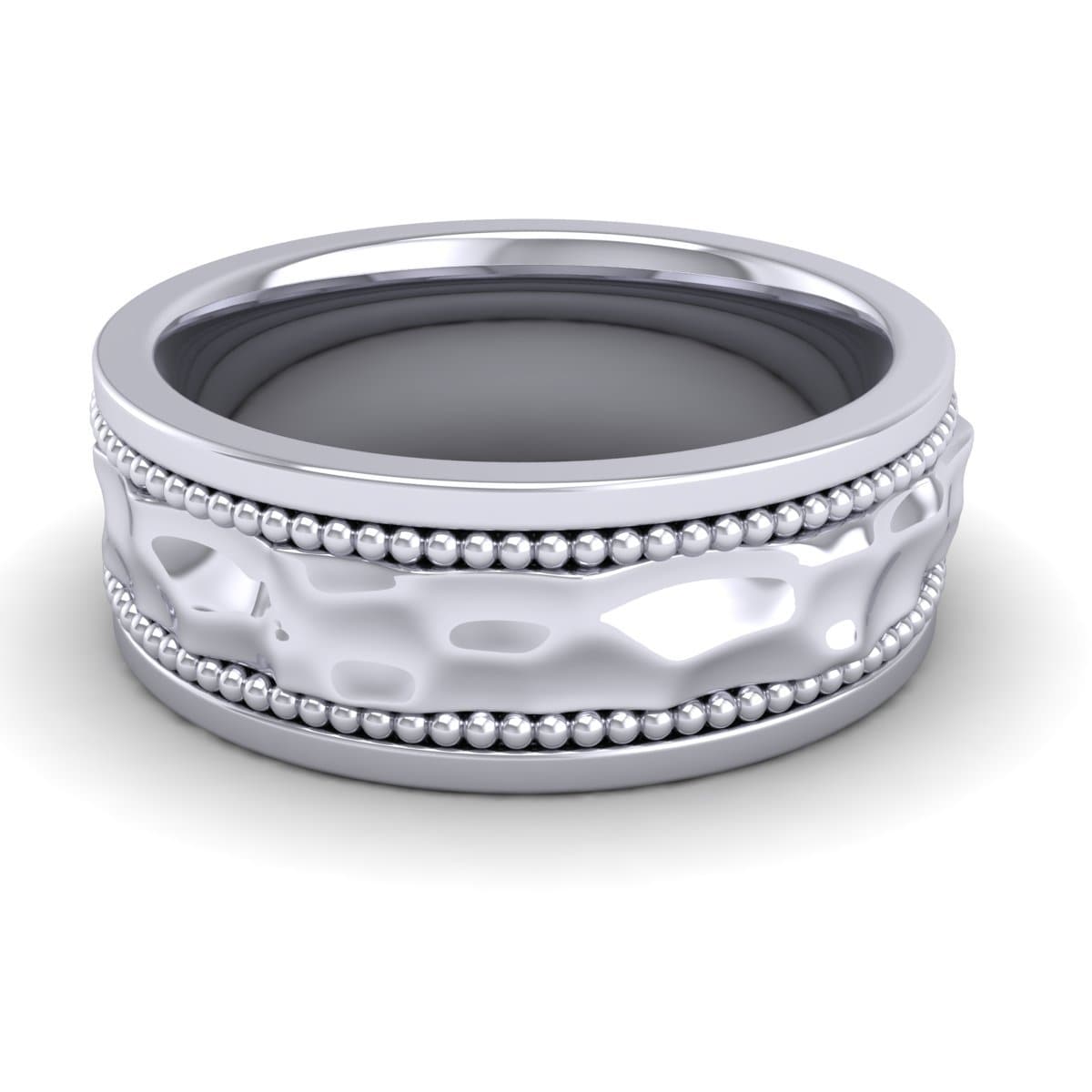 8.0 mm Plain Wedding Band in 14KT, 18KT & Platinum - Primestyle.com