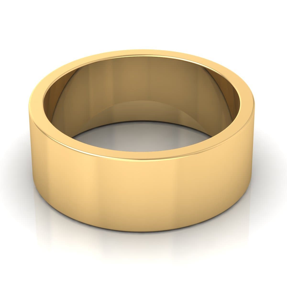 8.0 mm Plain Wedding Band in 14KT, 18KT & Platinum
