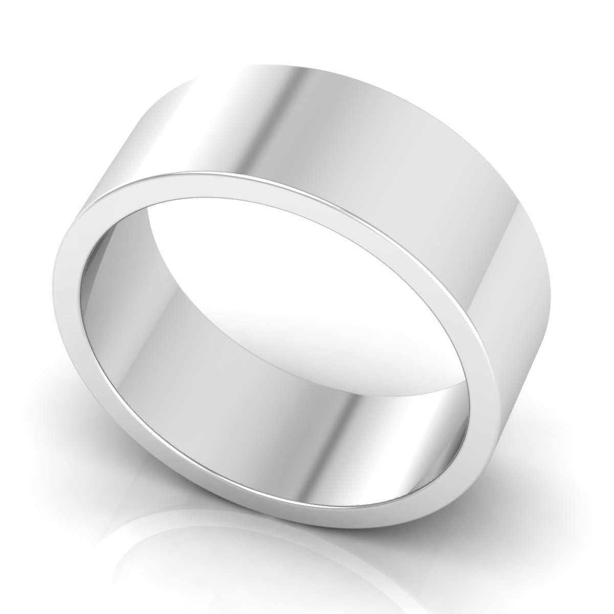 8.0 mm Plain Wedding Band in 14KT, 18KT & Platinum