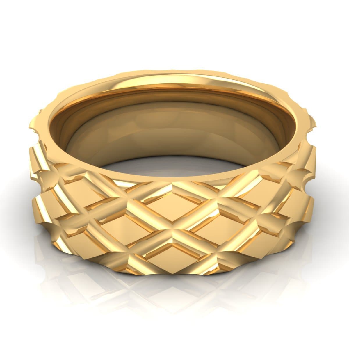 8.0 mm Plain Wedding Band in 14KT, 18KT & Platinum