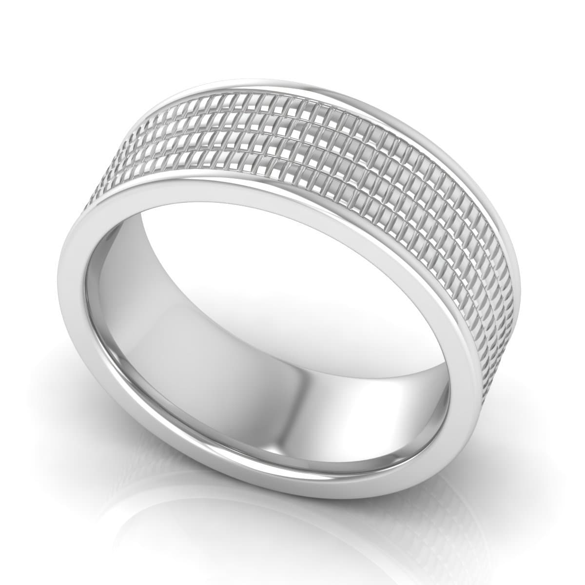 8.0 mm Plain Wedding Band in 14KT, 18KT & Platinum