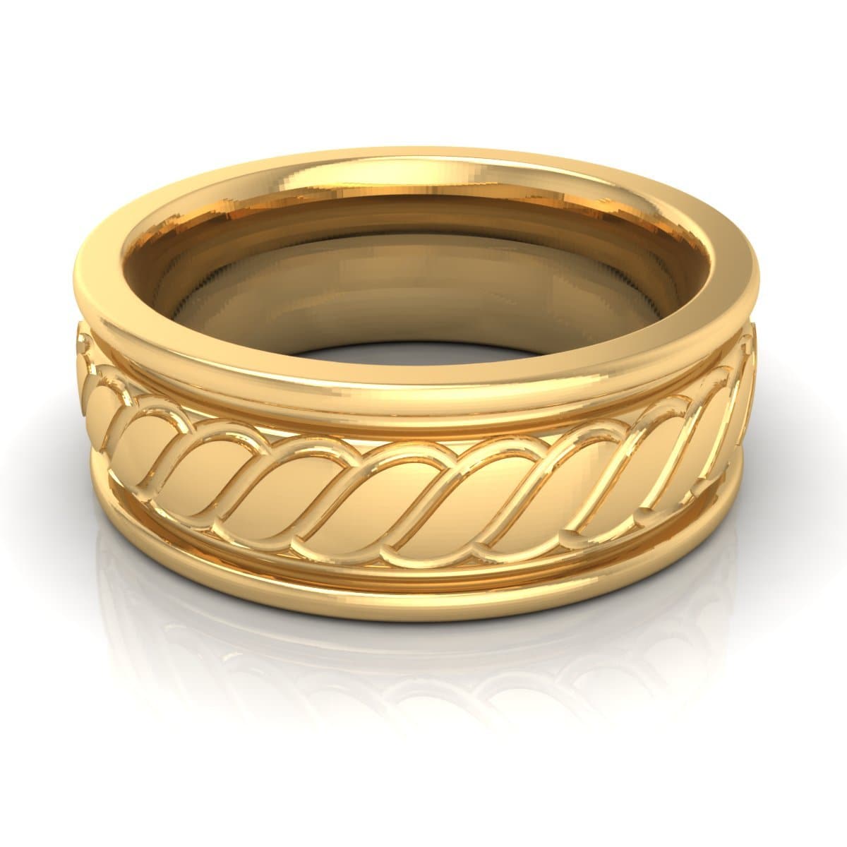 8.0 mm Plain Wedding Band in 14KT, 18KT & Platinum - Primestyle.com