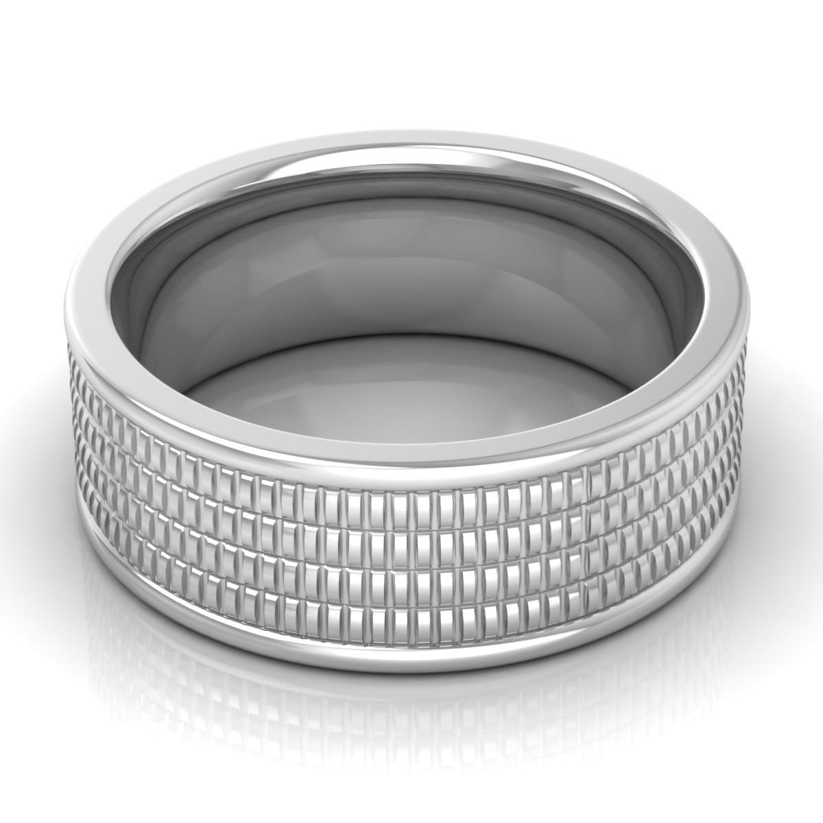 8.0 mm Plain Wedding Band in 14KT, 18KT & Platinum