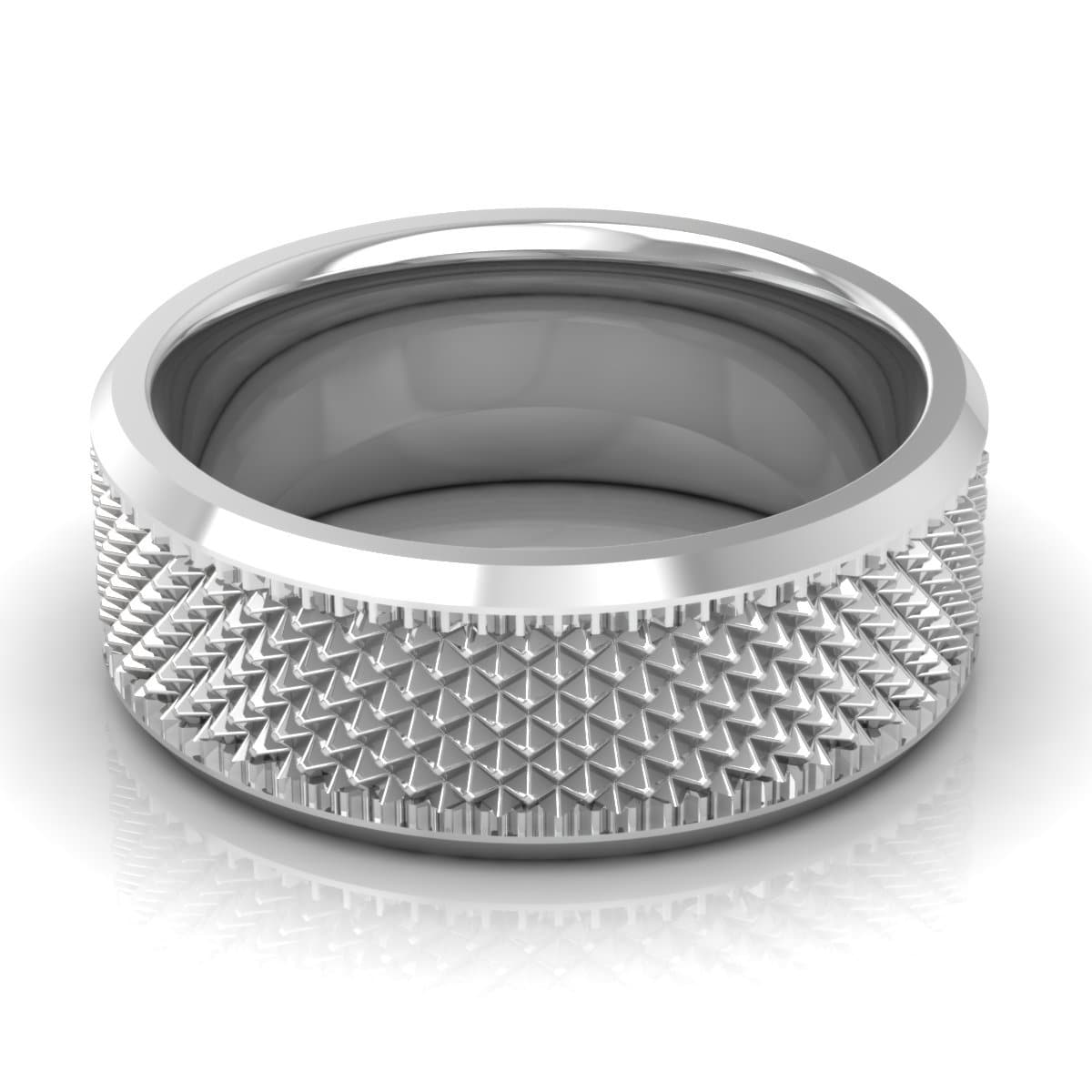 8.0 mm Plain Wedding Band in 14KT, 18KT & Platinum