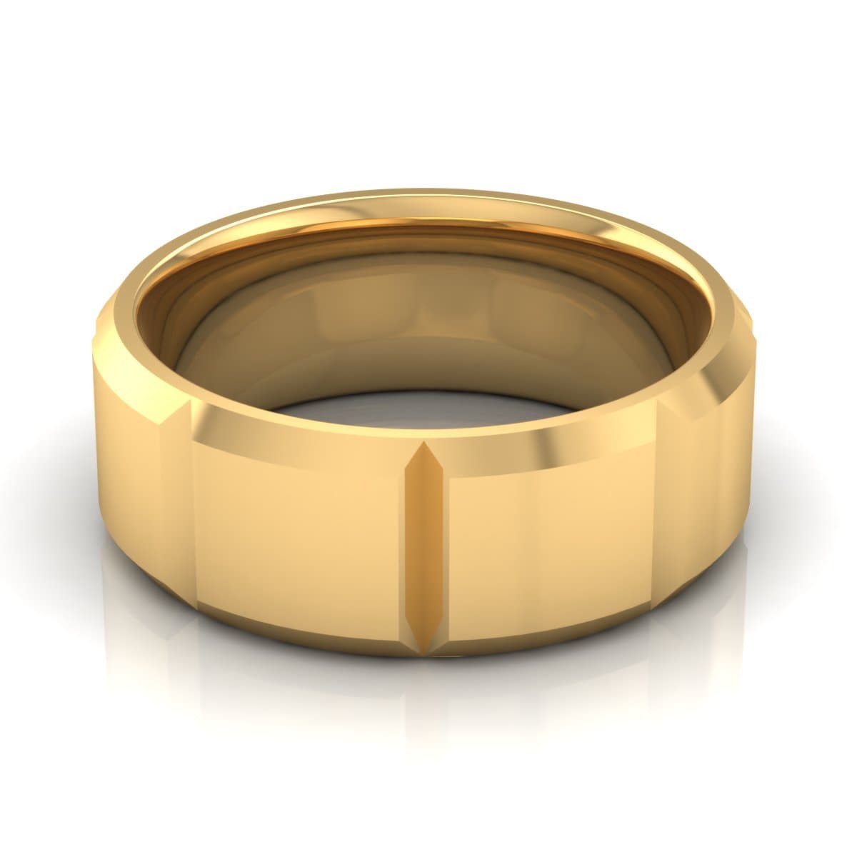 8.0 mm Plain Wedding Band in 14KT, 18KT & Platinum