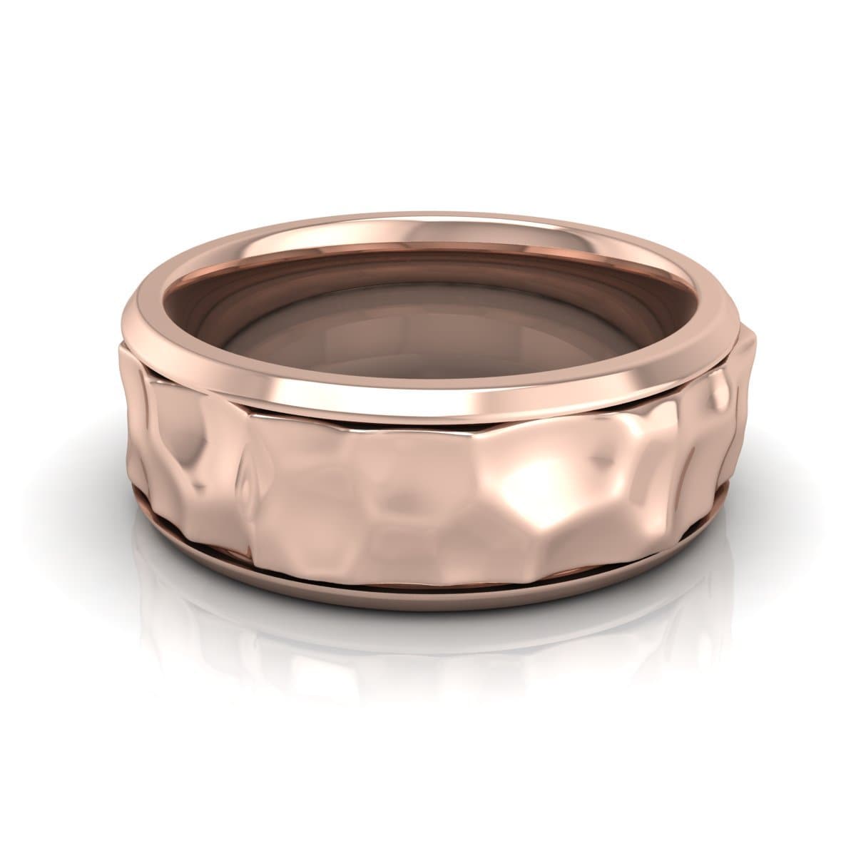 8.0 mm Plain Wedding Band in 14KT, 18KT & Platinum - Primestyle.com
