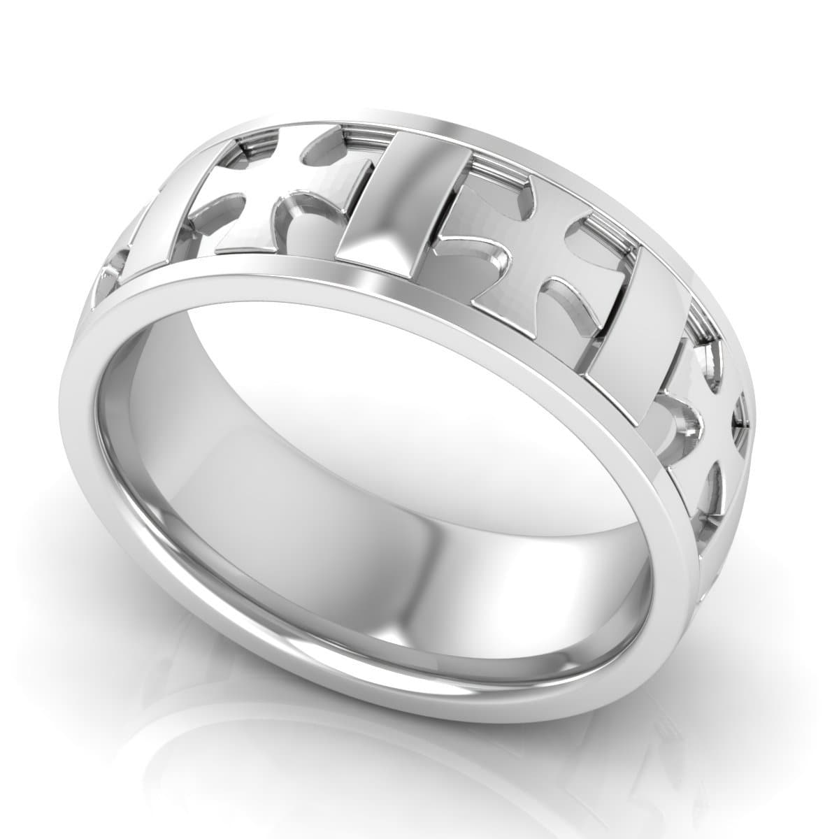 8.0 mm Plain Wedding Band in 14KT, 18KT & Platinum - Primestyle.com