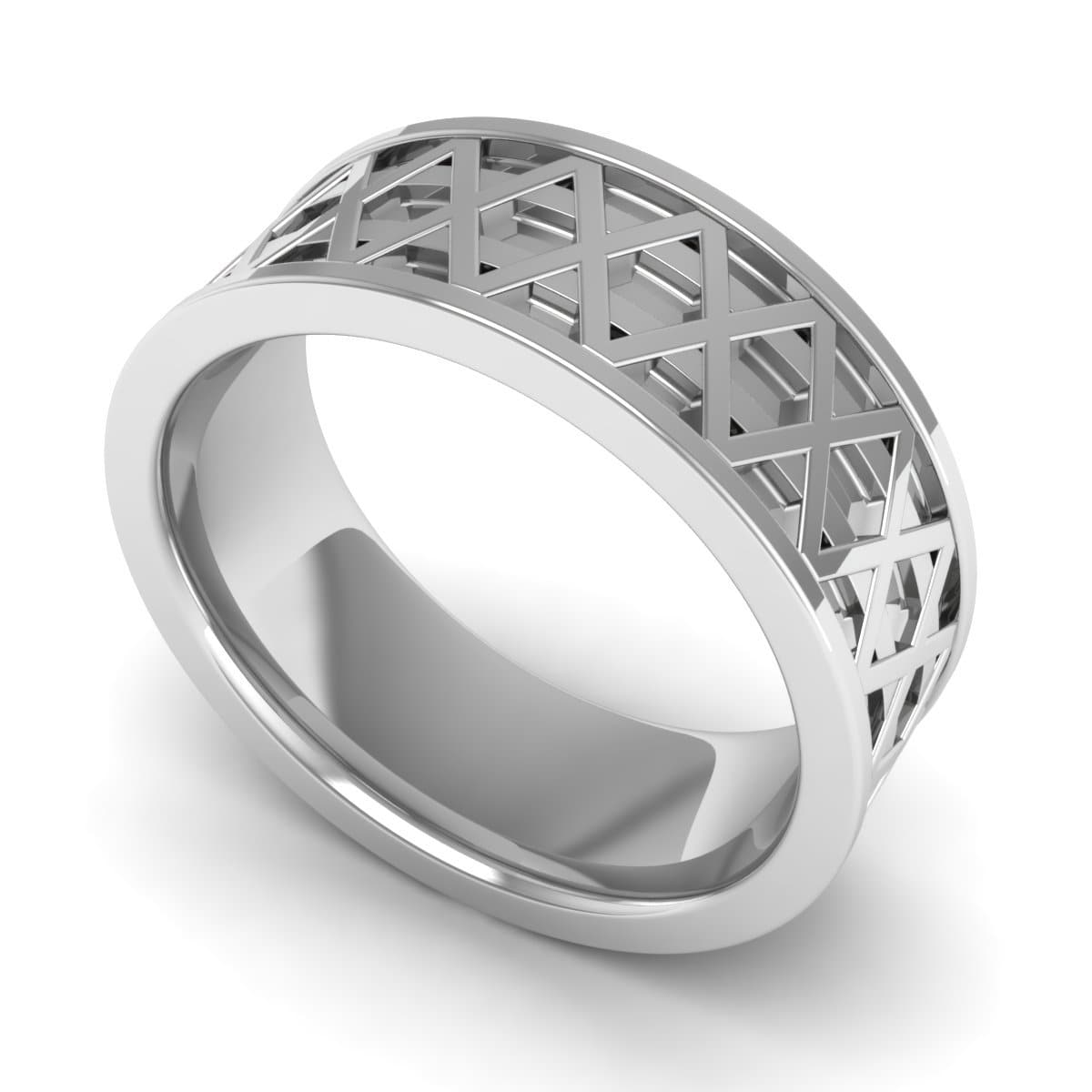 8.0 mm Plain Wedding Band in 14KT, 18KT & Platinum