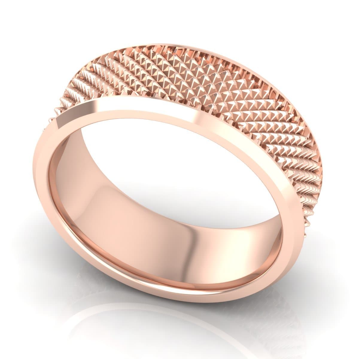 8.0 mm Plain Wedding Band in 14KT, 18KT & Platinum