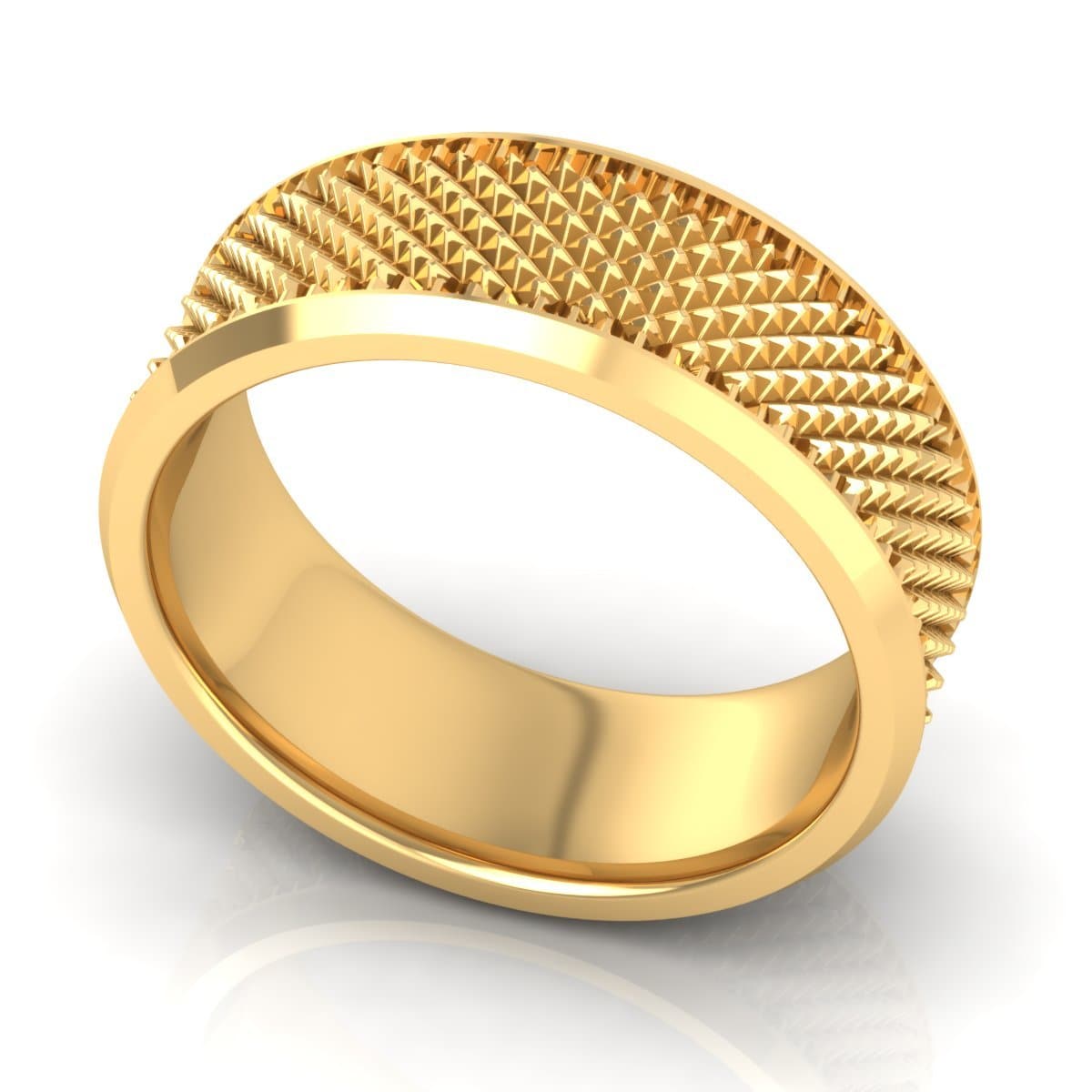 8.0 mm Plain Wedding Band in 14KT, 18KT & Platinum