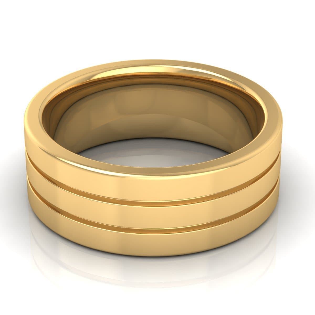 8.0 mm Plain Wedding Band in 14KT, 18KT & Platinum