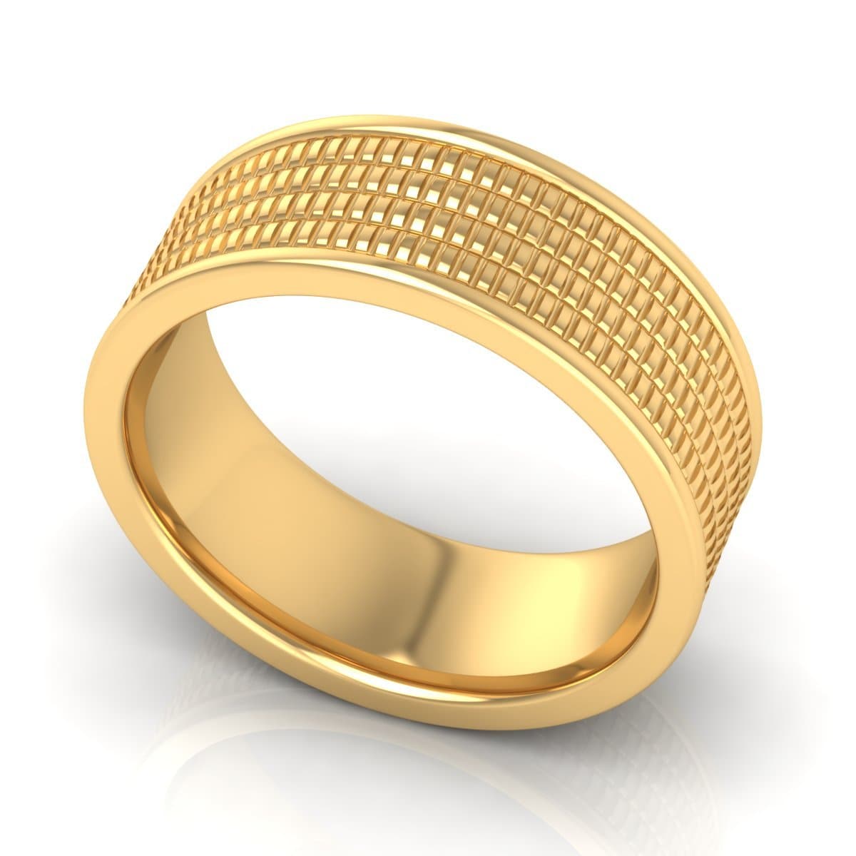 8.0 mm Plain Wedding Band in 14KT, 18KT & Platinum - Primestyle.com
