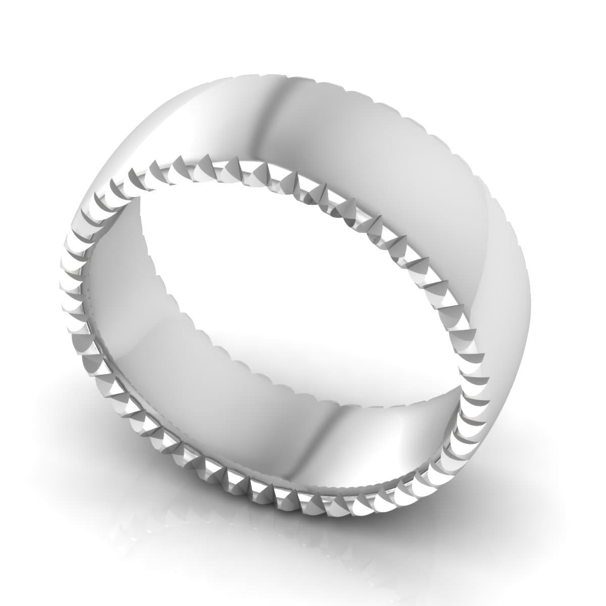 8.0 mm Plain Wedding Band in 14KT, 18KT & Platinum