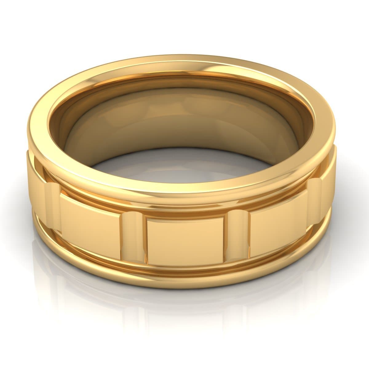 8.0 mm Plain Wedding Band in 14KT, 18KT & Platinum - Primestyle.com