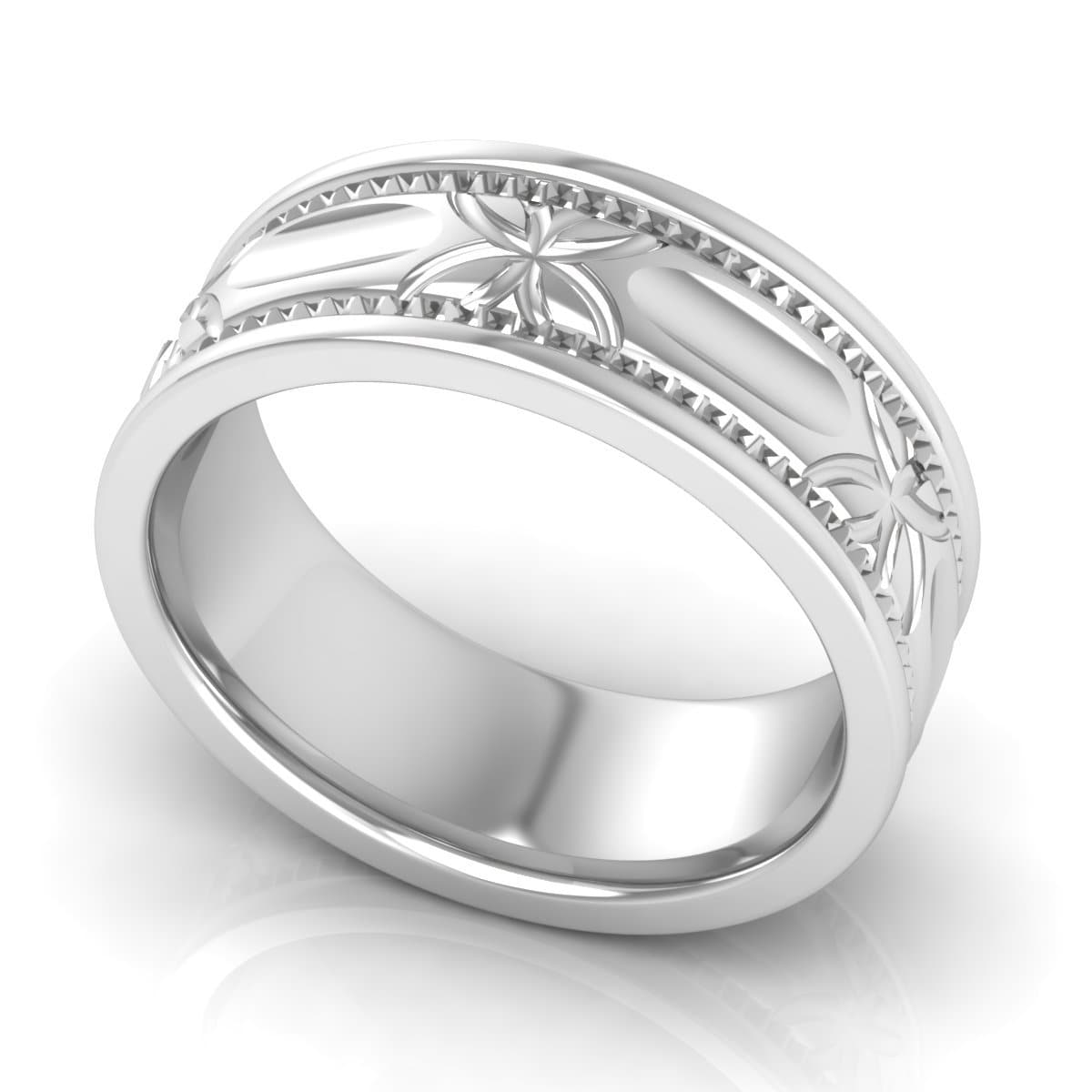 8.0 mm Plain Wedding Band in 14KT, 18KT & Platinum - Primestyle.com