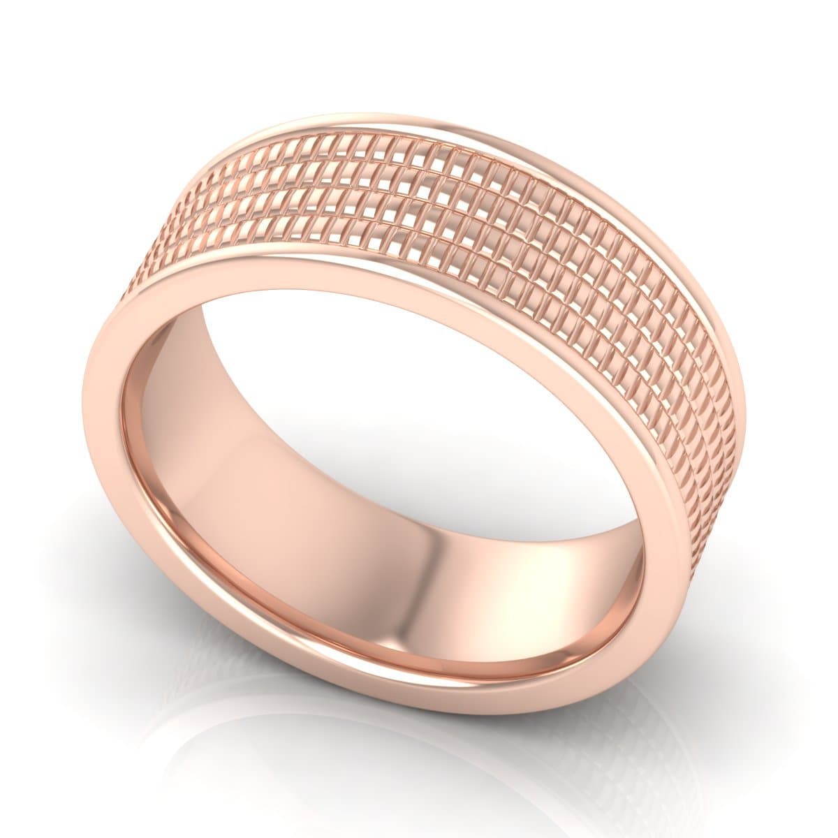8.0 mm Plain Wedding Band in 14KT, 18KT & Platinum - Primestyle.com