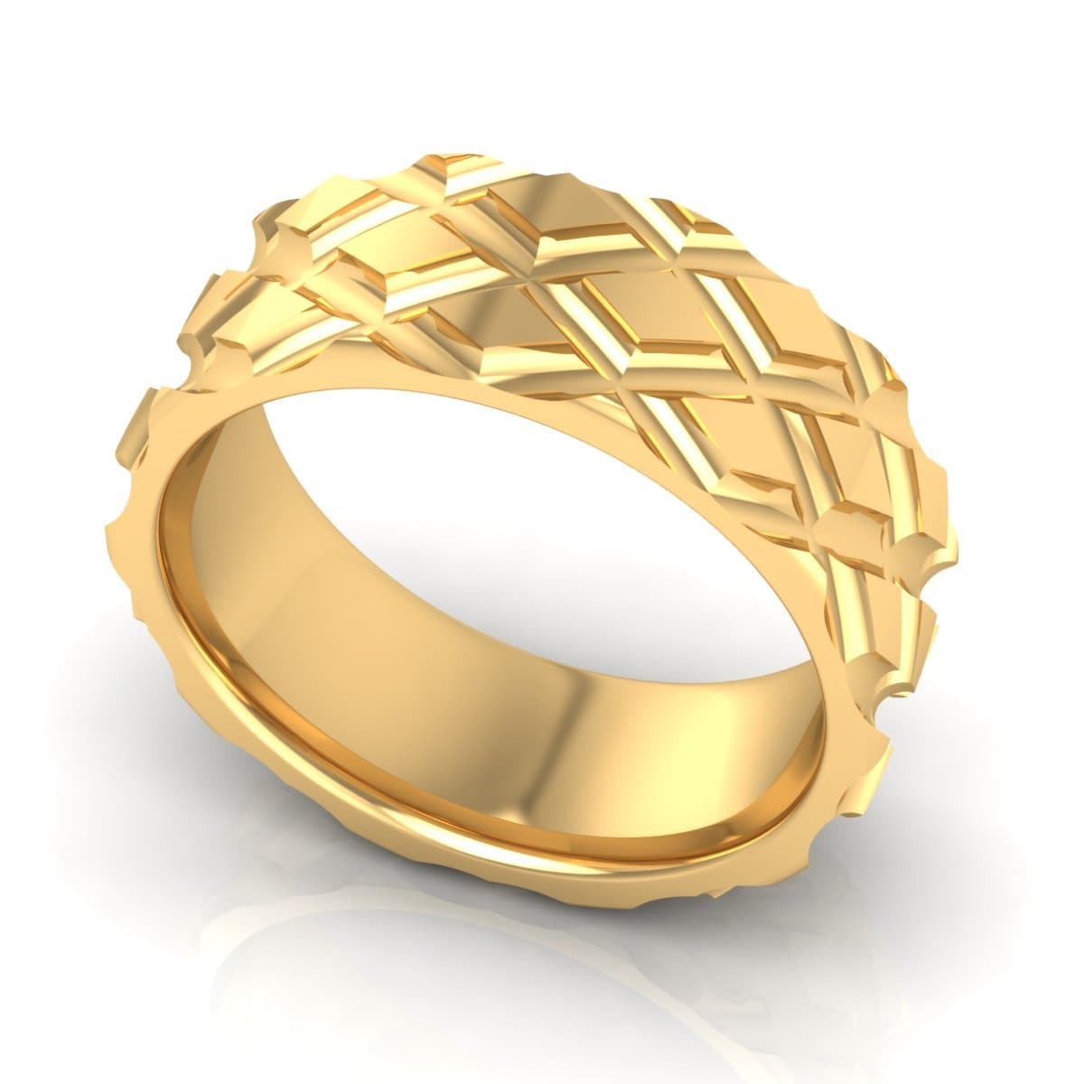 8.0 mm Plain Wedding Band in 14KT, 18KT & Platinum - Primestyle.com