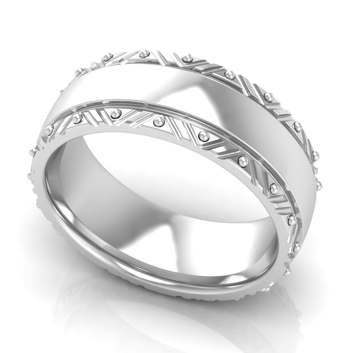 8.0 mm Plain Wedding Band in 14KT, 18KT & Platinum