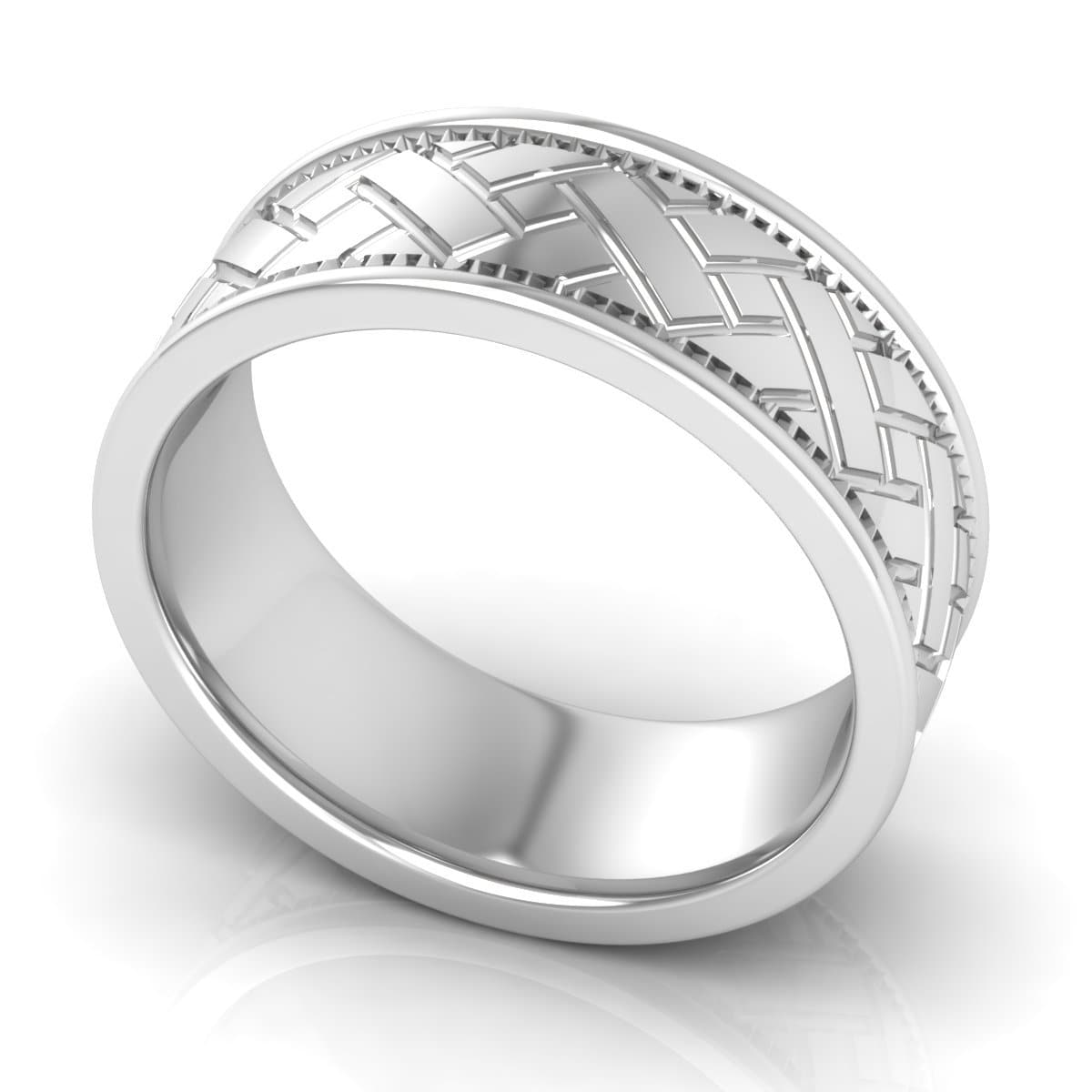 8.0 mm Plain Wedding Band in 14KT, 18KT & Platinum